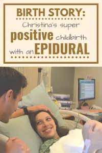 christina's positive hospital birth story with an epidural