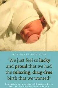 emma's positive birth story hypnobirthing