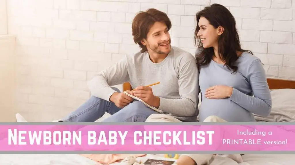 Newborn baby checklist printable