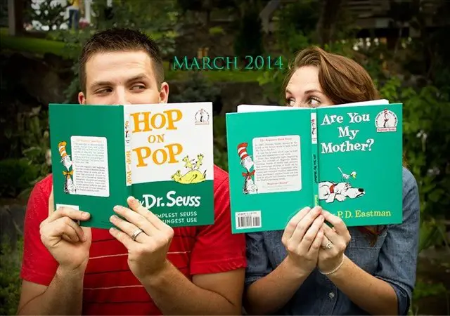 books pregnancy announcement