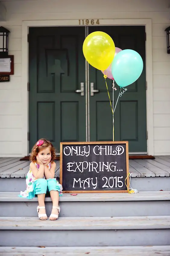 only child expiring pregnancy announcement