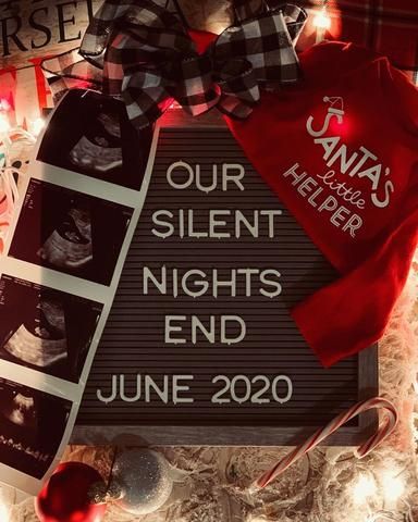 silent nights pregnancy announcements