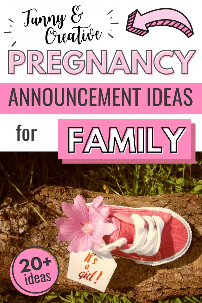 ideas to announce pregnancy to family