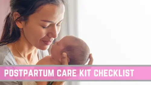 postpartum care kit checklist