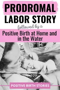 prodromal labor story