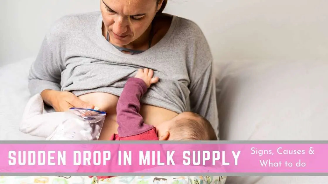 Sudden drop in milk supply