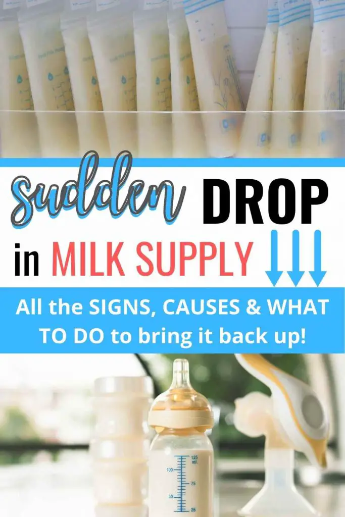 Sudden Drop in Milk Supply (Signs, Causes & How to fix it