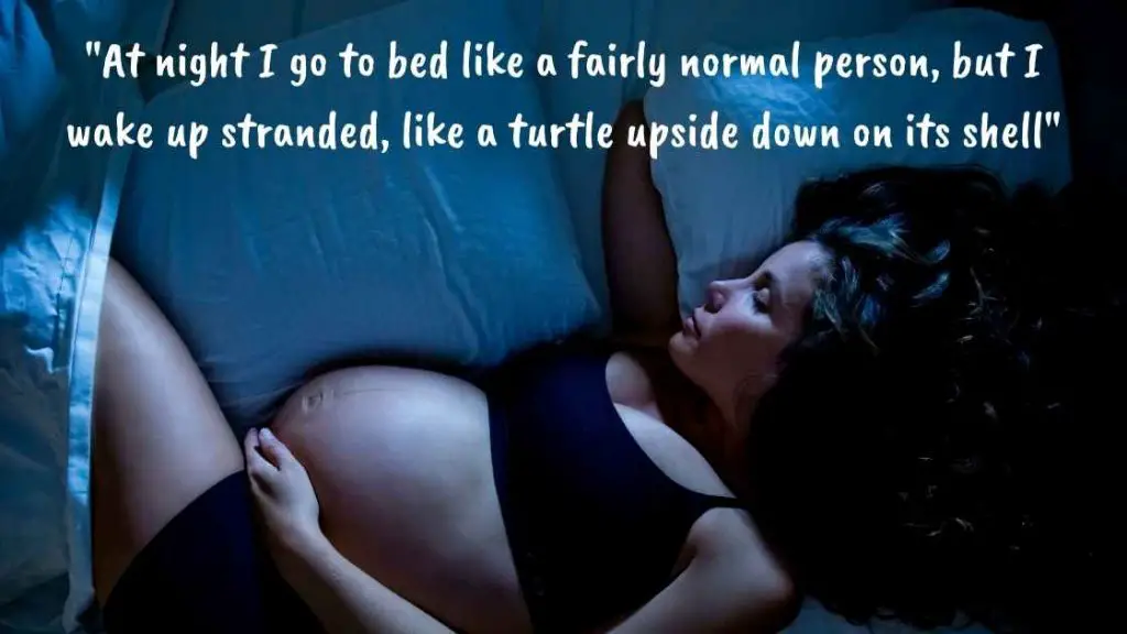 Funny Pregnancy Quote Sleeping