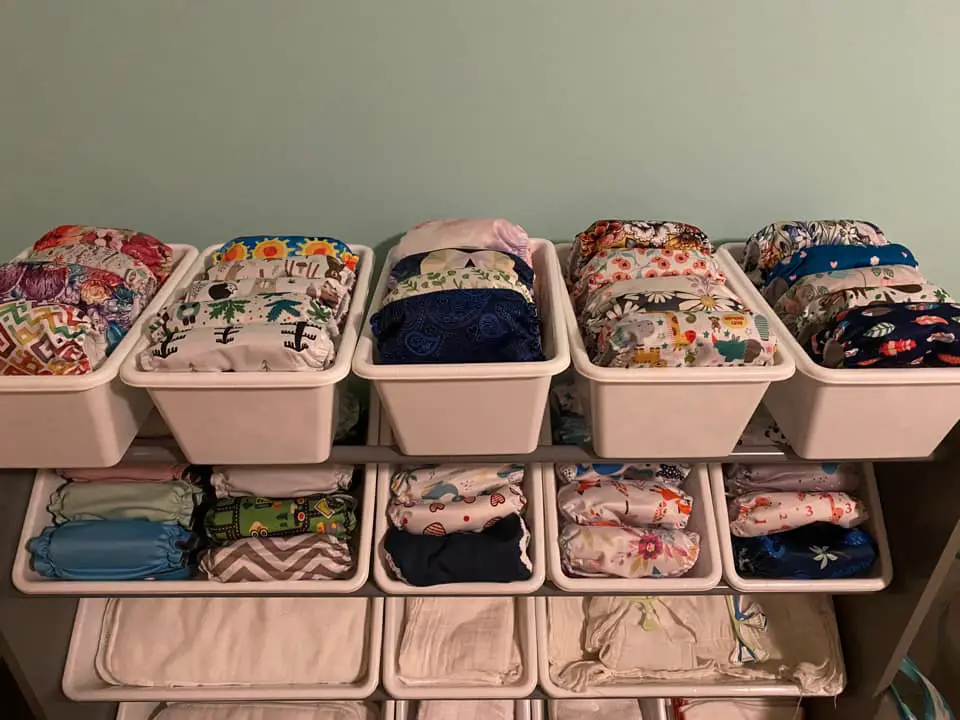 storage bin cloth diapers