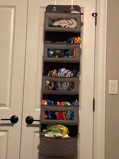 hanging organizer to store cloth diapers