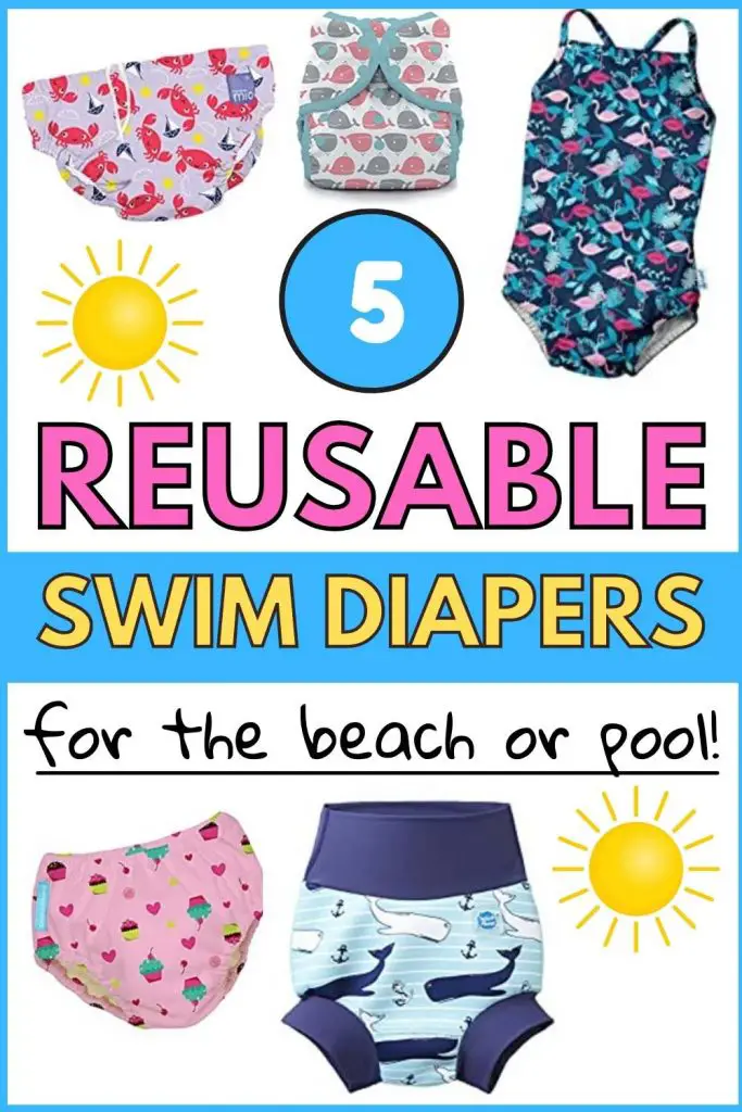 5 reusable swim diapers for the beach or pool
