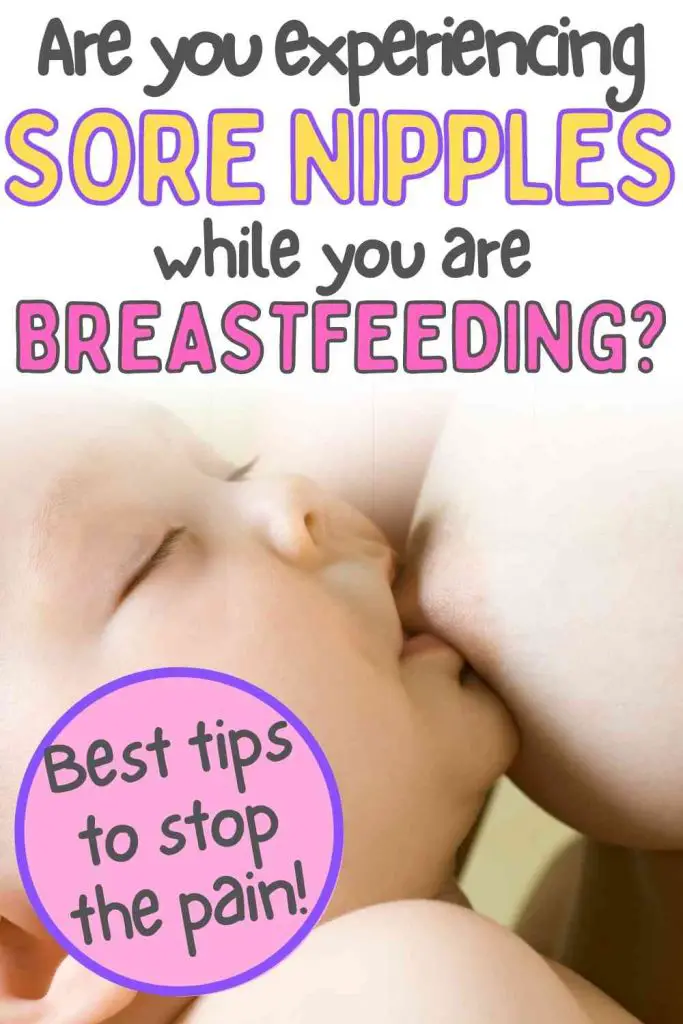 sore nipples while breastfeeding tips