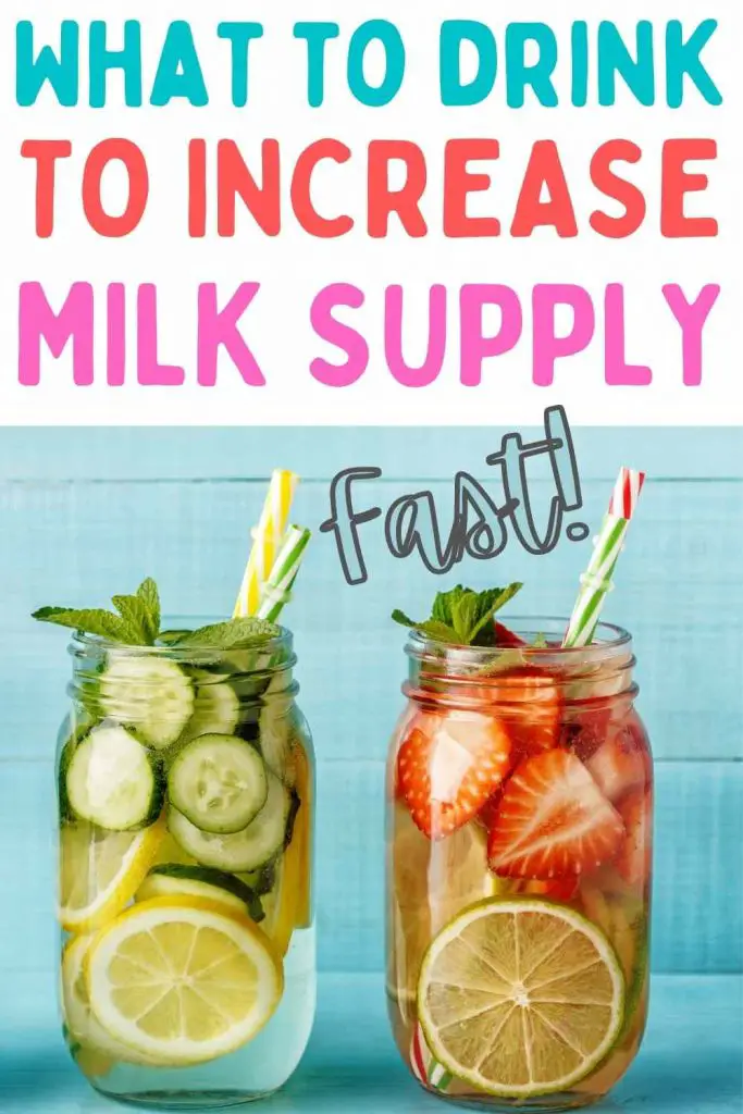 what to drink to increase milk supply