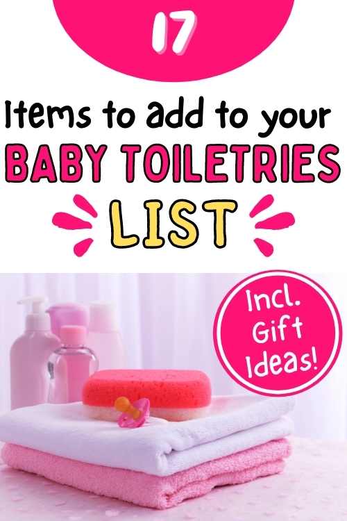 baby toiletries list
