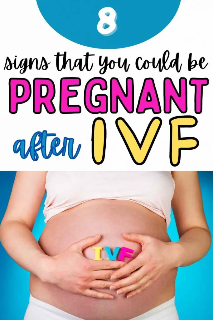 signs that IVF has worked from a missed period on