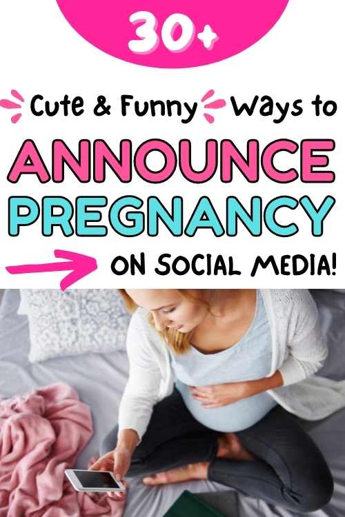 ways to announce pregnancy on social media