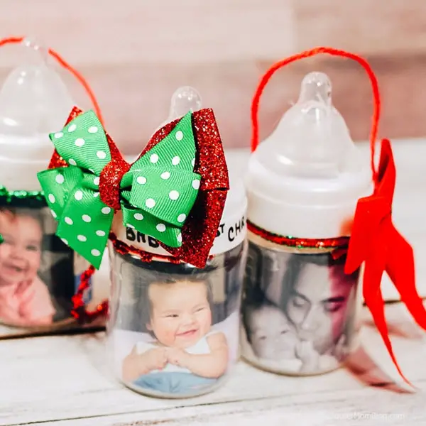 Baby Bottle Christmas Ornament