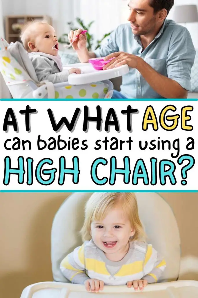 at what age can baby sit in high chair