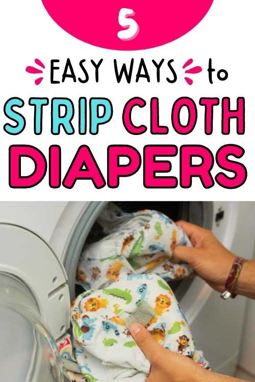 How to Strip Cloth Diapers (No More Stinky!) - Conquering Motherhood