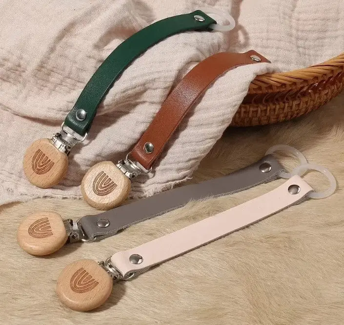 leather clips for your pacifier