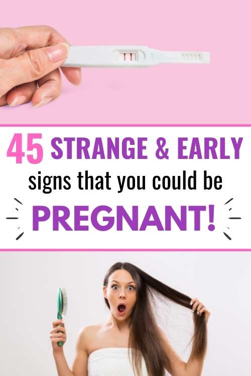 45 strange early pregnancy symptoms