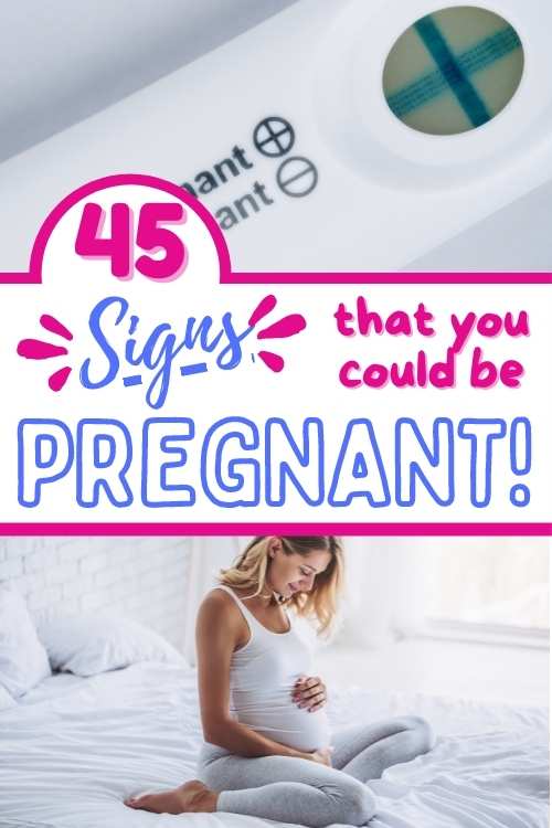 early signs that you could be pregnant