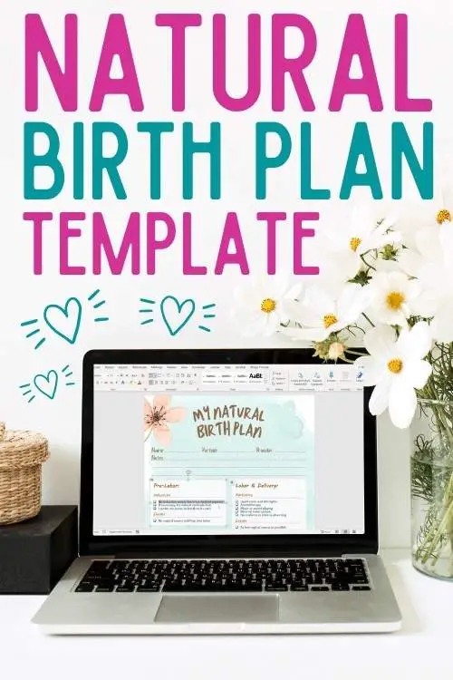 natural birth plan template