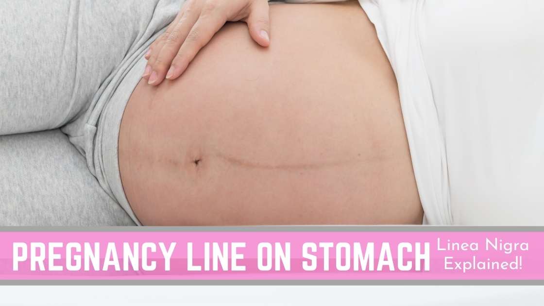 pregnancy line on stomach - linea nigra explained