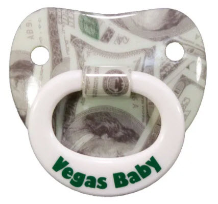 vegas baby funny pacifier