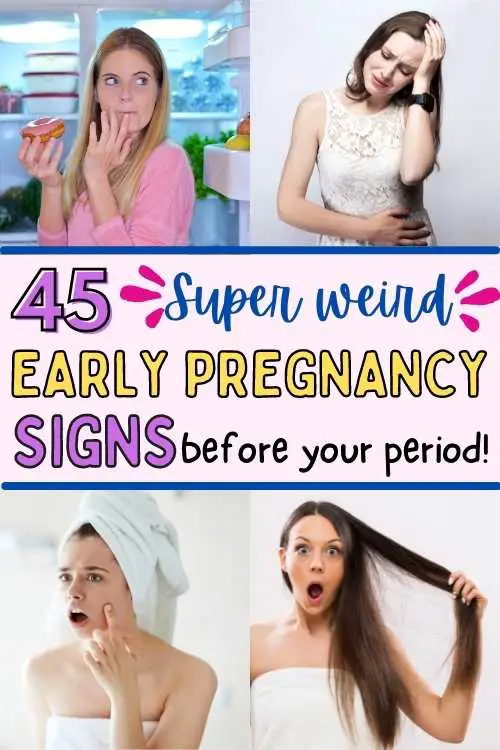 weird early signs of pregnancy