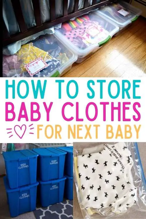 how to store baby clothes for next baby