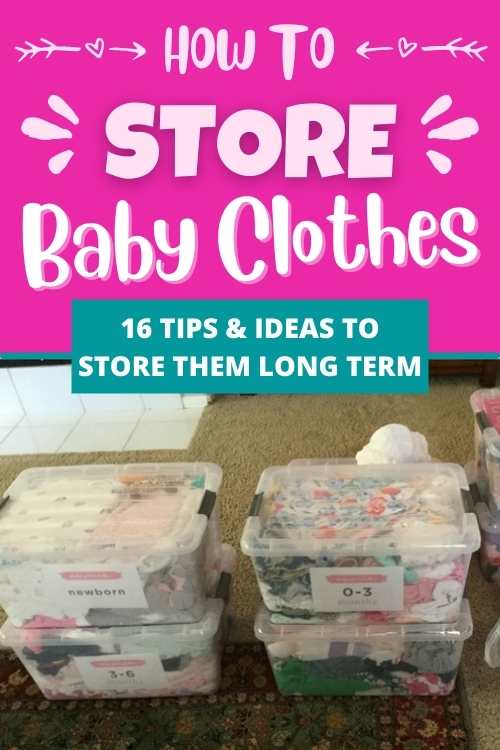 how to store baby clothes