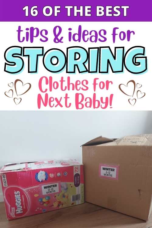 tips and ideas for storing baby clothes