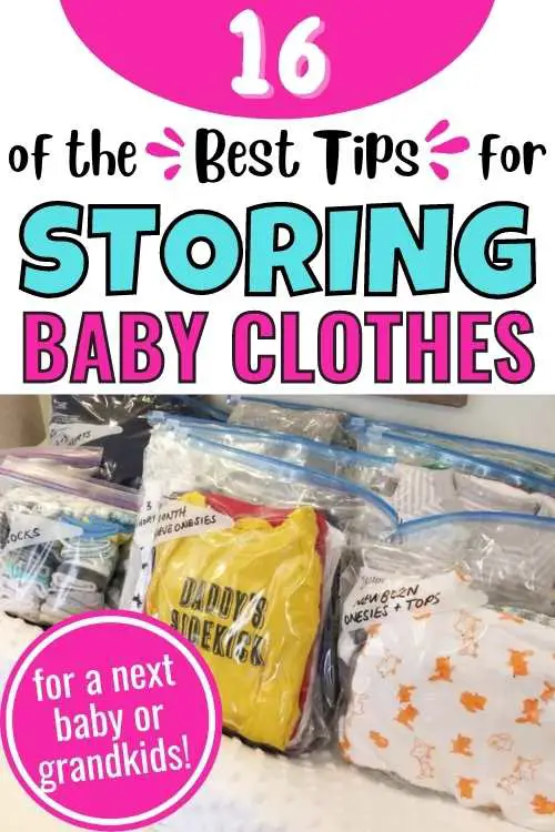 tips and ideas for storing baby clothes